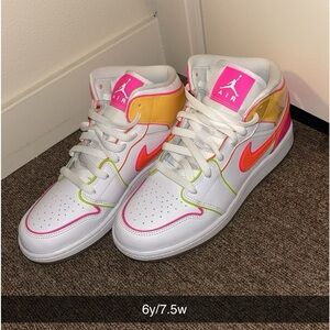 Mid top Glow Nikes. Neon colored and practically new.